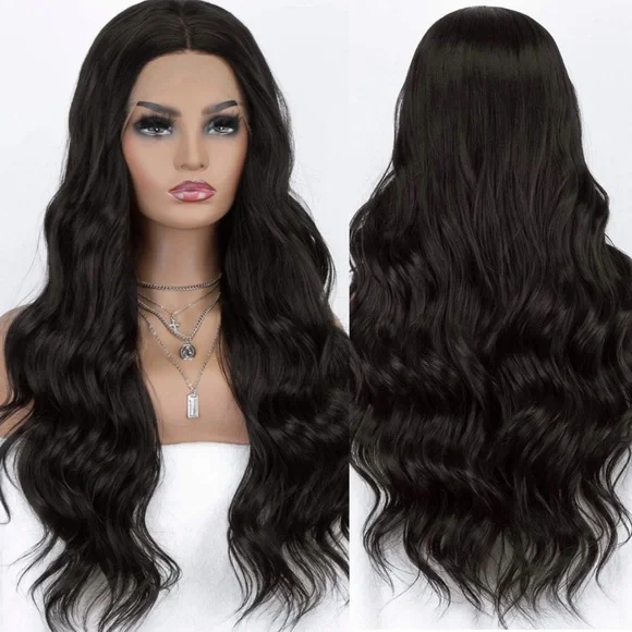 💜 ALYSSA 22” BLACK BODY WAVE Lace Front Wig💜*NWT